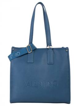 Mario Valentino - Blue Foxy Top Zip Large Tote Bag