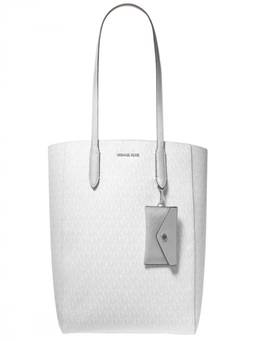 Michael Kors - White/Silver Vincent Large Tote Bag