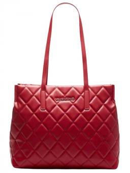 Mario Valentino - Red Ocarina Top Zip Large Tote Bag