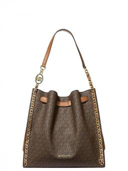 Michael Kors - Brown Mina Large Shoulder Bag