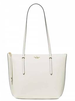 Kate Spade - White All Day Top Zip Medium Tote Bag
