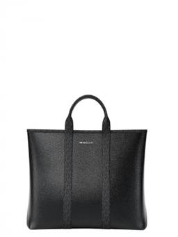 Michael Kors - Black Cooper Top Zip Medium Tote Bag