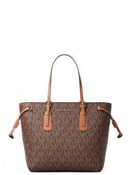 Michael Kors - Dark Brown Voyager Top Zip Extra Small Tote Bag