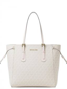 Michael Kors - Cream Voyager Top Zip Large Tote Bag