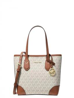 Michael Kors - White Eva Top Zip Extra Small Tote Bag