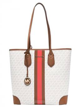 Michael Kors - White Eva Large Tote Bag