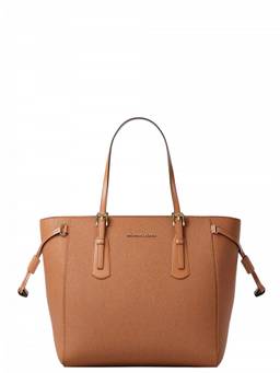 Michael Kors - Brown Voyager Top Zip Extra Small Tote Bag