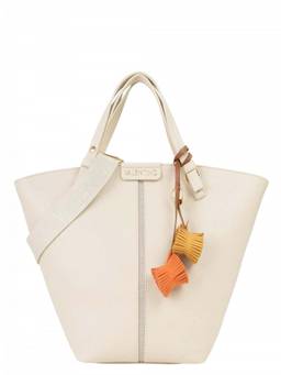 Mario Valentino - Off White Hibris re Top Zip Large Tote Bag