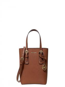 Michael Kors - Brown Voyager Top Zip Extra Small Sling Bag