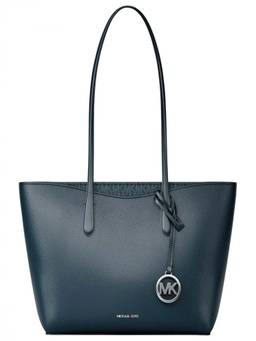 Michael Kors - Dark Blue Arden Top Zip Large Tote Bag