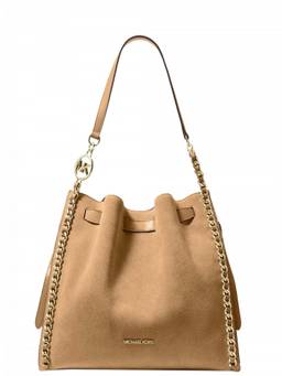 Michael Kors - Light Brown Mina Large Shoulder Bag