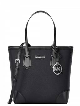 Michael Kors - Black Eva Top Zip Extra Small Tote Bag