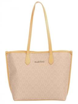 Mario Valentino - Beige Lady Re Top Zip Large Tote Bag