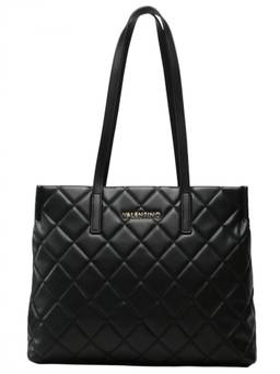 Mario Valentino - Black Ocarina Top Zip Large Tote Bag