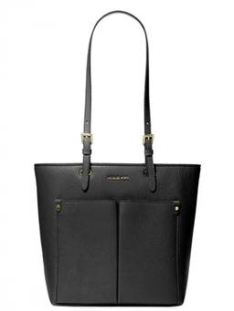 Michael Kors - Black Jet Set Top Zip Medium Tote Bag