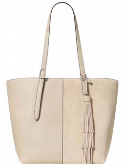 Kate Spade - Light Sand 454 Fringe Large Tote Bag