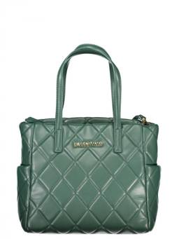 Mario Valentino - Dark Green Ocarina Top Zip Small Tote Bag
