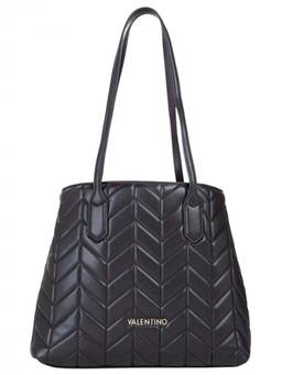 Mario Valentino - Black Petal Re Top Zip Large Tote Bag