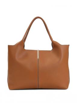 TOD'S - Brown Leather Medium Tote Bag