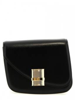 Ferragamo - Black Fiamma small shoulder bag