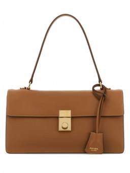 PRADA - Brown Leather Shoulder Bag