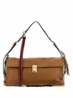 PRADA - Brown Soft Sound Large Shoulder Bag