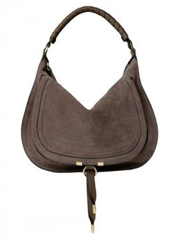 Chloe - Dark Brown Marcie Large Shoulder Bag