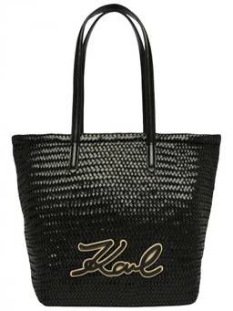 Karl Lagerfeld - Black Logo Large Tote Bag