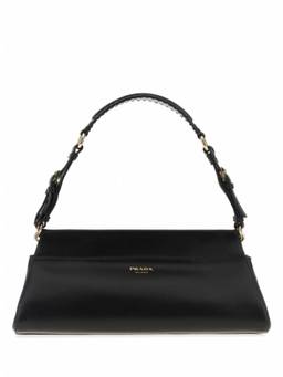 PRADA - Black Logo Shoulder Bag