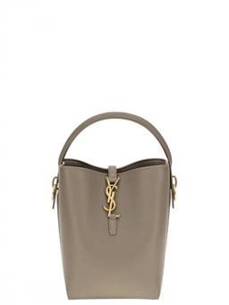 Saint Laurent - Taupe Le 37 Mini Bucket Bag