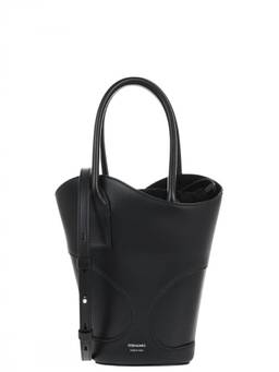Ferragamo - Black Logo Small Tote Bag