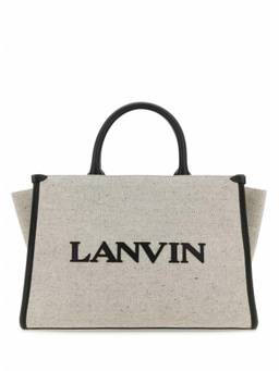 Lanvin - Light Grey Logo Small Tote Bag