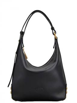 TOD'S - Black Metal Dots Mini Shoulder Bag