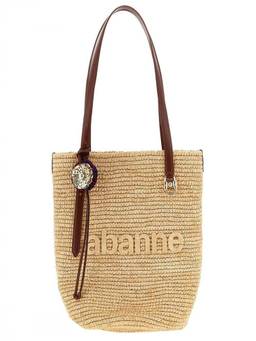 RABANNE - Natural Logo Large Tote Bag