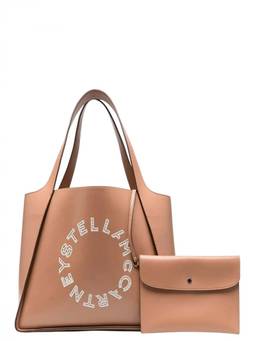 Stella McCartney - Brown Logo Large Tote Bag