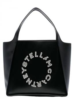 Stella McCartney - Black Logo Large Tote Bag