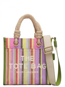 Marc Jacobs - Multicolor The Stripe Top Zip Small Tote Bag