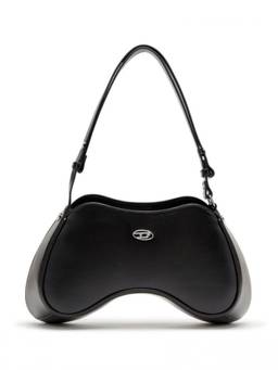 Diesel - Black Semi Gloss Leather Shoulder Bag
