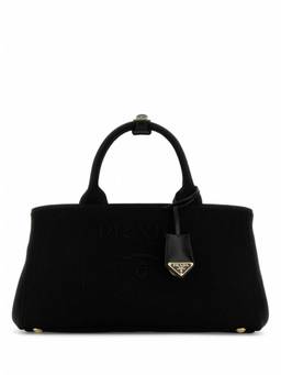PRADA - Black Canvas Tote Bag