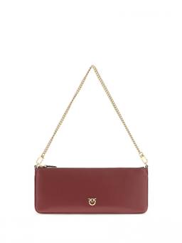 Pinko - Maroon Horizontal Flat Medium Shoulder Bag