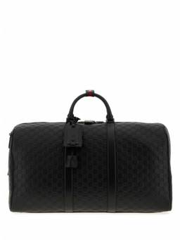 Gucci - Black Gg Emblem Large Duffle Bag