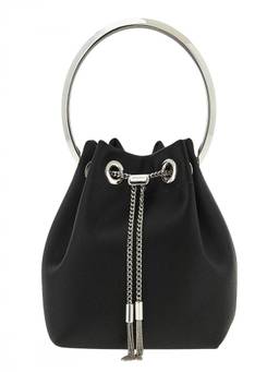 Jimmy Choo - Black Bon Bon Mini Bucket Bag