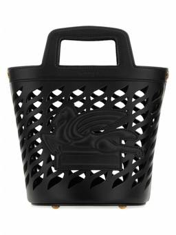 Etro - Black Leather Coffa Bucket Bag