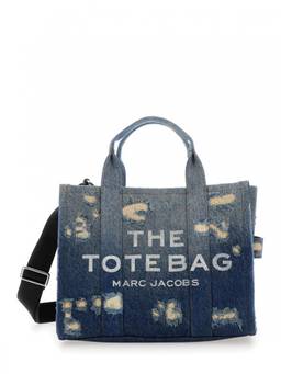 Marc Jacobs - Denim Medium Rip And Repair Top Zip Tote Bag