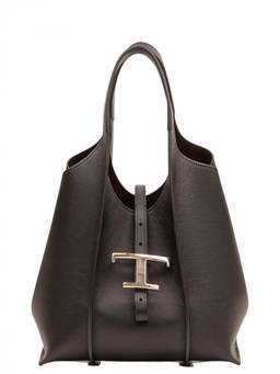 TOD'S - Black T Timeless Mini Tote Bag