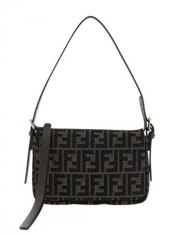Fendi - Brown FF Logo Small Shoulder Bag