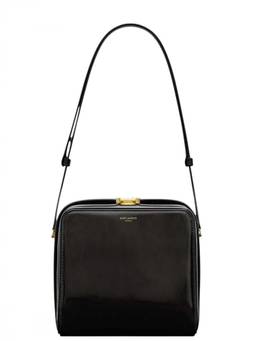 Saint Laurent - Black Logo Small Shoulder Bag