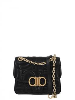 Ferragamo - Black Gancini Small Shoulder Bag