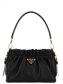 PRADA - Black Logo Small Shoulder Bag