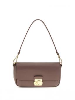 Coccinelle - Brown C-Me Lock Medium Shoulder Bag